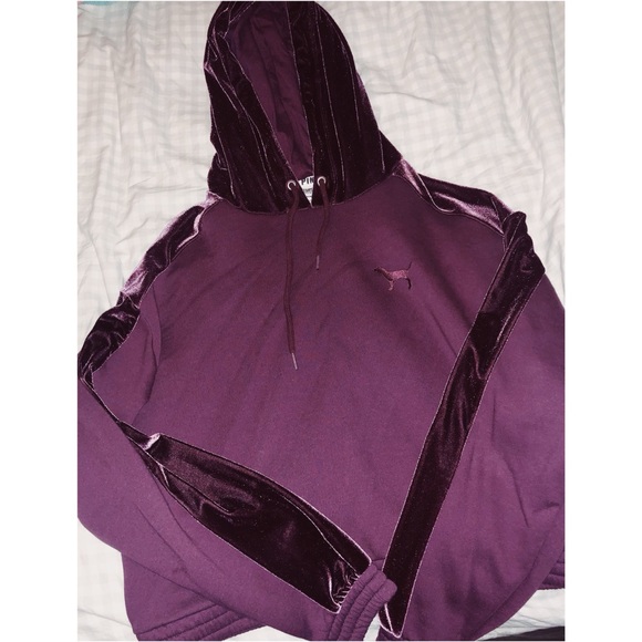 VS PINK Velvet Hoodie and Joggers Set Medium - Picture 2 of 3